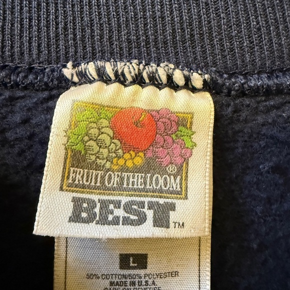 Vintage 90’s Star Trek Navy Blue Crewneck Sweater Men’s Sz L Pull Over - Picture 9 of 16